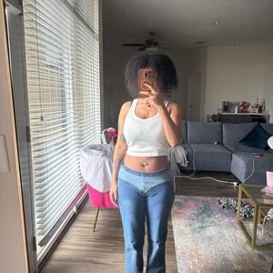 Vintage low rise blue‎ jeans